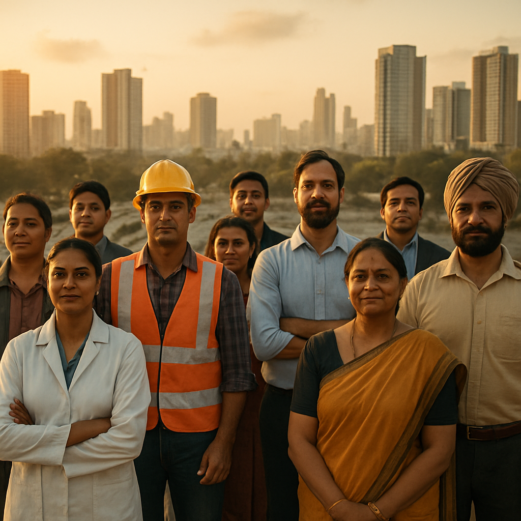 A diverse group of Indian professionals united in the Atlas network